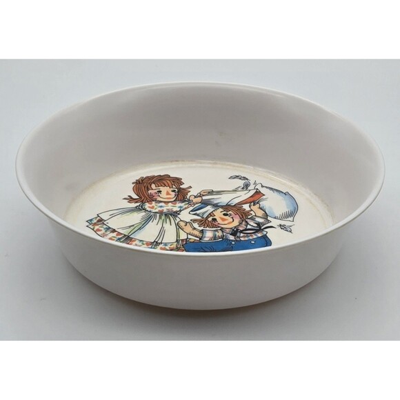 Vintage Raggedy Ann Andy Childs Dish Set 1 Cup 2 Bowls 1969 Oneida - Picture 13 of 16